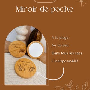 Personalized pocket mirror