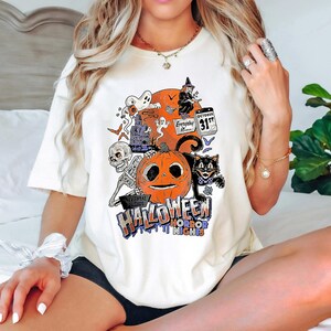 Vintage Halloween Sweatshirt, Horror Funny T-shirt, Halloween 2025 T-shirt, Boo Halloween Tshirt