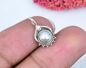 Süsswasser Zucchtperle Anhänger: Sterling Silber Brautschmuck
