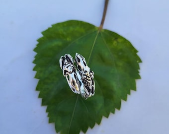 Adjustable 925 Sterling Silver Gecko Ring – Reptile Lover Jewelry, Lizard Wrap Ring, Nature Inspired |