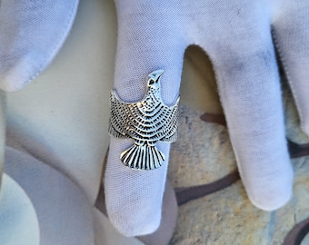 Vintage Eagle Ring | 925 Sterling Silver Bird Statement Ring for Men & Women |