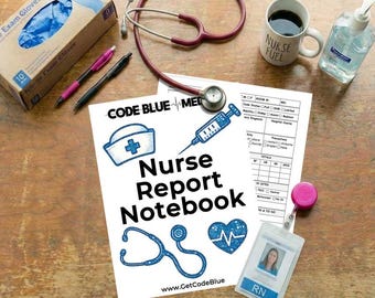 Nurse Report Sheet Notebook