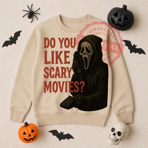 Ghostface PNG: Scary Movie Halloween Clipart (Digital Download