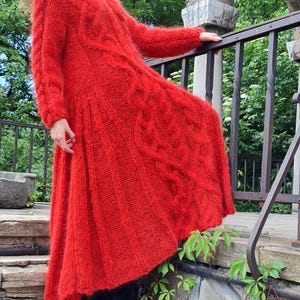Handmade Mohair Dress – Soft, Fluffy, and Colorful Made to order by SUPERTEOART S-L