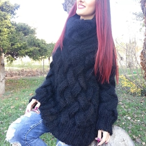 Hand-Knitted Mohair Sweater – Light, Soft & Luxuriously Warm Ready to Send by Superteo