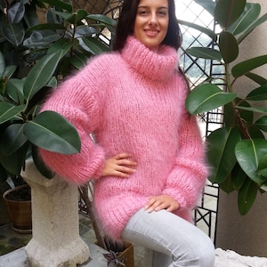 Hand-Knitted Mohair Sweater – Light, Soft & Luxuriously Warm Made to Order by Superteo