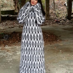 Handmade Mohair Dress – Soft, Fluffy, and Colorful Made to order by Superteo S-L