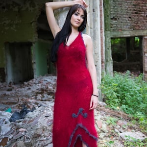 Handmade Mohair Dress – Soft, Fluffy, and Colorful Made to order by SUPERTEOART S-L