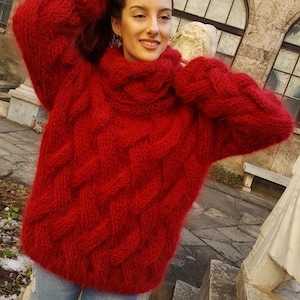 Hand-Knitted Mohair Sweater – Light, Soft & Luxuriously Warm Made to Order by Superteo