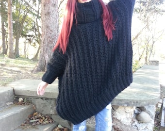 Pull en mohair tricoté à la main - Léger, chaud, fabriqué sur commande