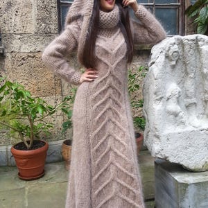 Handmade Mohair Dress – Soft, Fluffy, and Colorful Made to order by SUPERTEOART S-L