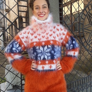 Hand-Knitted Mohair Sweater – Light, Soft & Luxuriously Warm Made to Order by Superteo