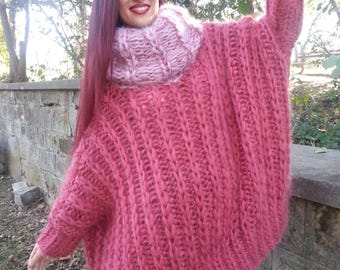 Hand-Knitted Mohair Sweater - Lightweight, Luxuriously Warm