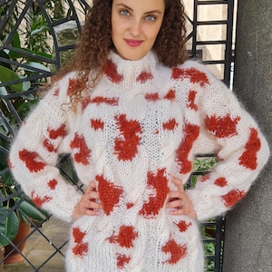 Hand-Knitted Mohair Sweater – Light, Soft & Luxuriously Warm Ready to Send by Superteo