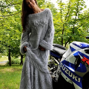 Handmade Mohair Dress – Soft, Fluffy, and Colorful Made to order by SUPERTEOART S-L