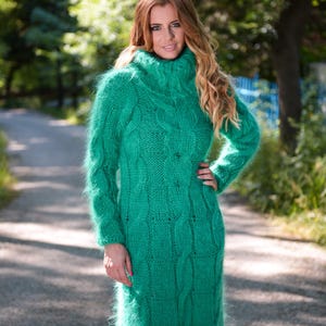 Handmade Mohair Dress – Soft, Fluffy, and Colorful Made to order by SUPERTEOART S-L