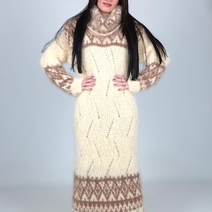 Handmade Mohair Dress – Soft, Fluffy, and Colorful Made to order by SUPERTEOART S-L