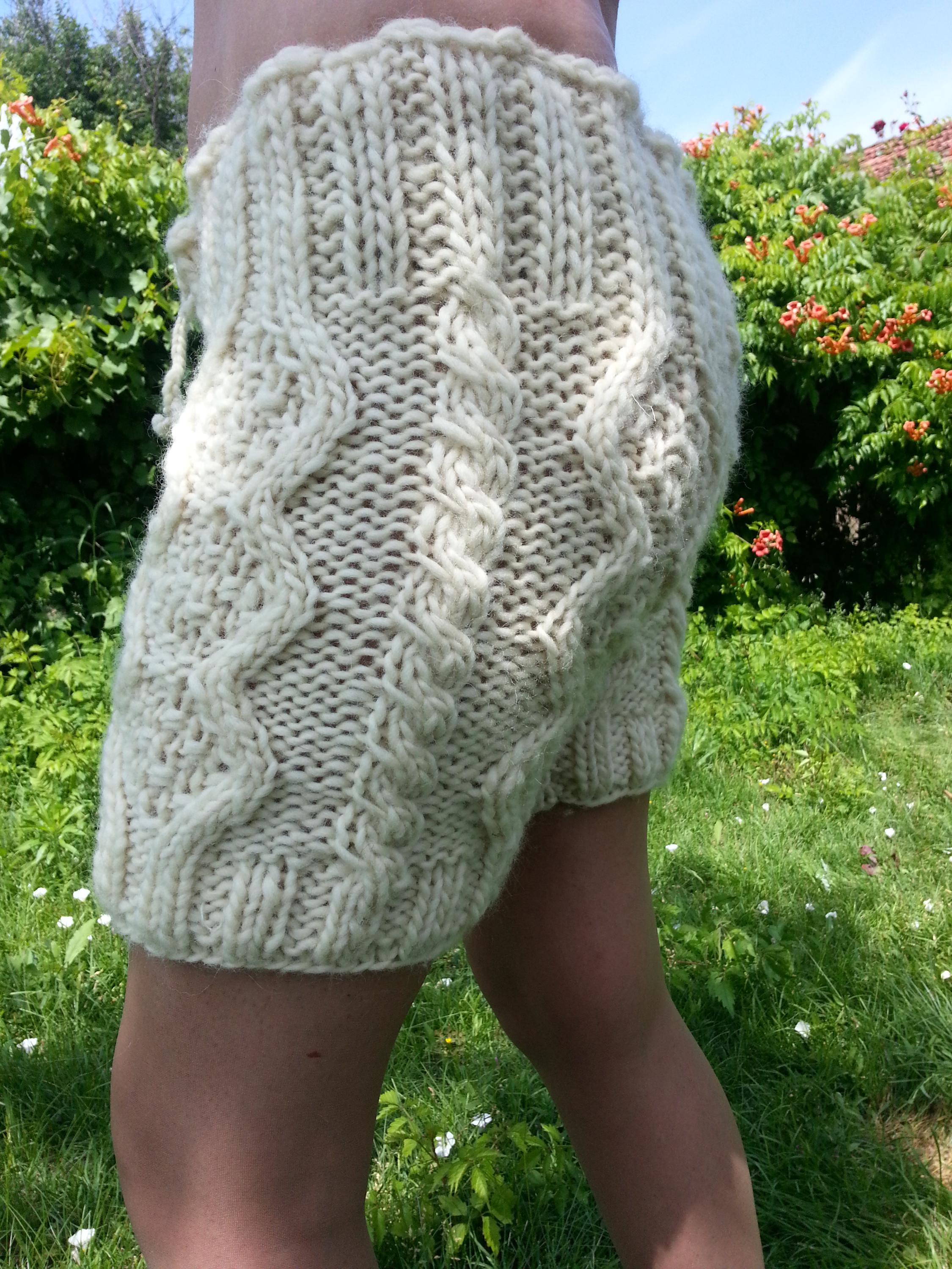Hand-knitted Wool Shorts – Soft, Warm & Stylish Made to Order by 