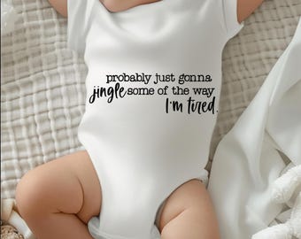 Jingle All The Way Infant Bodysuit, Combed Ring-Spun Cotton, Holiday Newborn Outfit