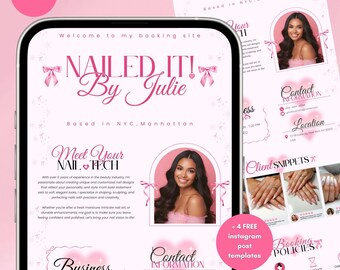 Pink Acuity Scheduling, Nail Tech Booking Site, Acuity Booking Website, Nail Tech Booking Website, acuity booking, nailtech instagram