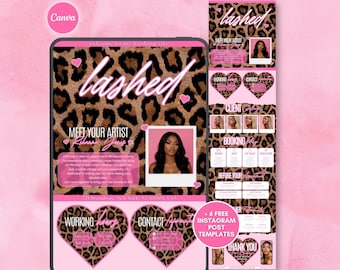 Acuity Scheduling Pink Leopard Template Cheetah Hearts Acuity Template Lash Tech Acuity Booking Lashes Acuity Lash Artist Booking Website