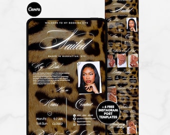 Acuity Scheduling Leopard Luxury Acuity Template Cheetah Nailtech Acuity booking site Nails Acuity Nail Schedule Acuity booking website Page
