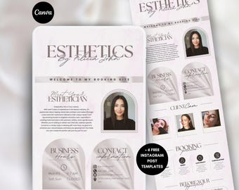 Plantilla de citas de Squarespace Plantilla de sitio de reservas de Square para esteticistas Sitio de reservas de Canva Marca de esteticistas Reservas de Square Luxury