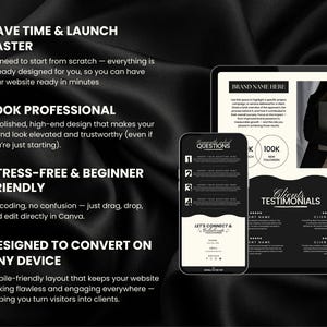 Social Media Manager Portfolio Canva Website Template Marketing Aesthetic UGC Landing Page Content Creator Coach Influencer Course Creator image 5