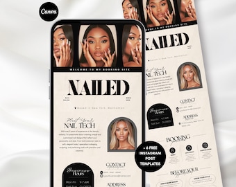 Creme Acuity Scheduling Template Acuity Template Nail Tech Acuity booking template Nails Acuity Nail Schedule Acuity booking website