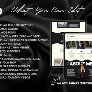 Social Media Manager Portfolio Canva Website Template Marketing Aesthetic UGC Landing Page Content Creator Coach Influencer Course Creator image 6