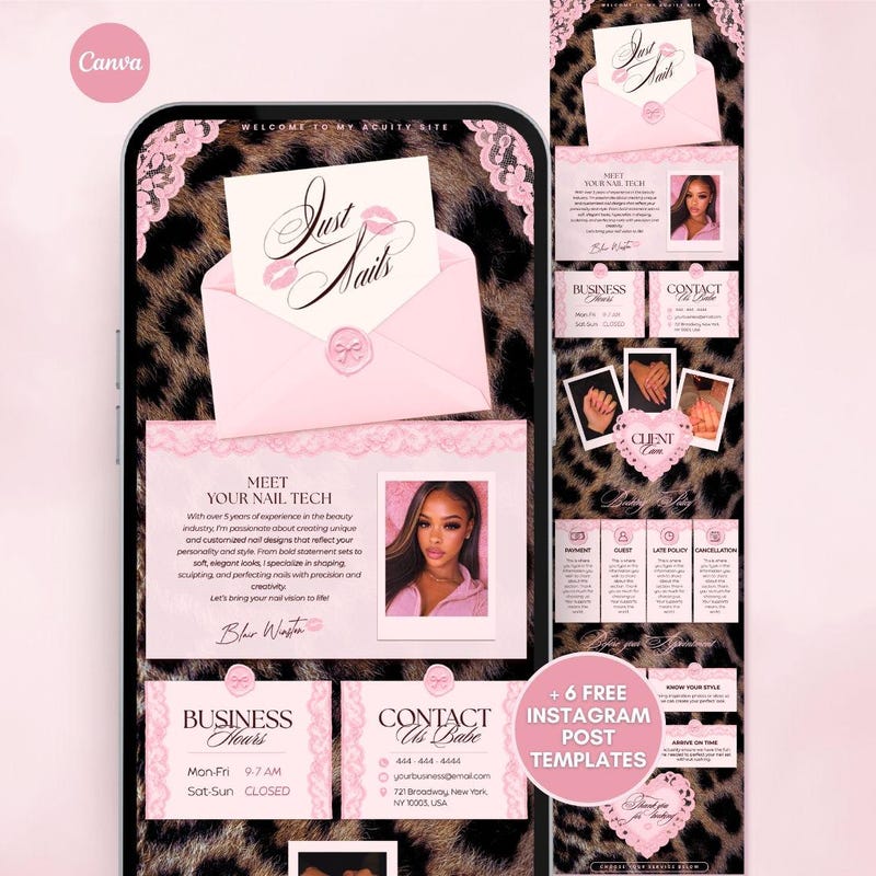 Schedule Template Cheetah - Etsy
