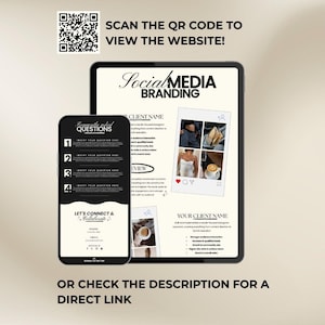 Social Media Manager Portfolio Canva Website Template Marketing Aesthetic UGC Landing Page Content Creator Coach Influencer Course Creator image 8