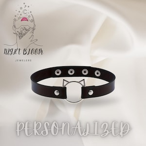 Women&#39;s Midnight Rebellion Gothic Punk Leather Choker
