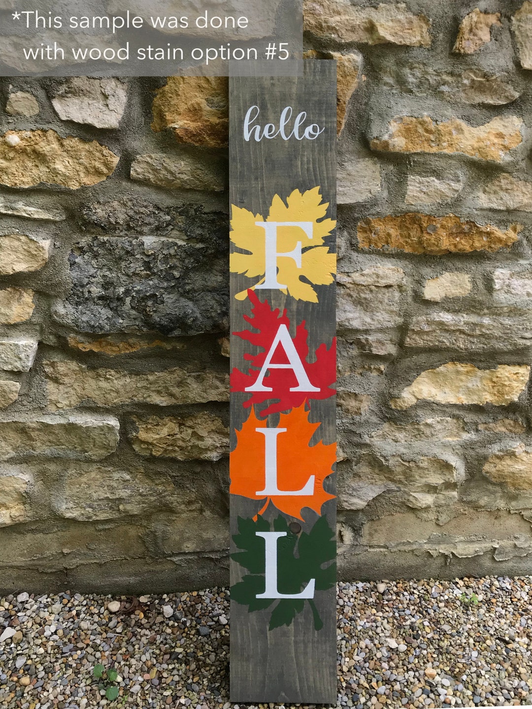 Fall Decor Sign Hello Fall Sign Decoration Etsy