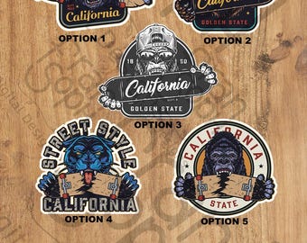 California State Vinyl Sticker – Custom Car Decal, Waterproof State Outline