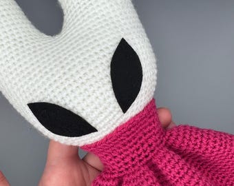 Padrão de crochê Hornet | Hollow Knight, Tutorial de Amigurumi Silksong | Padrão de boneca de crochê em PDF