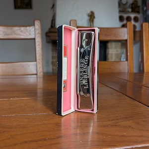 Hohner Unsere Lieblinge vintage German harmonica in original case as a gift for harmonica collectors