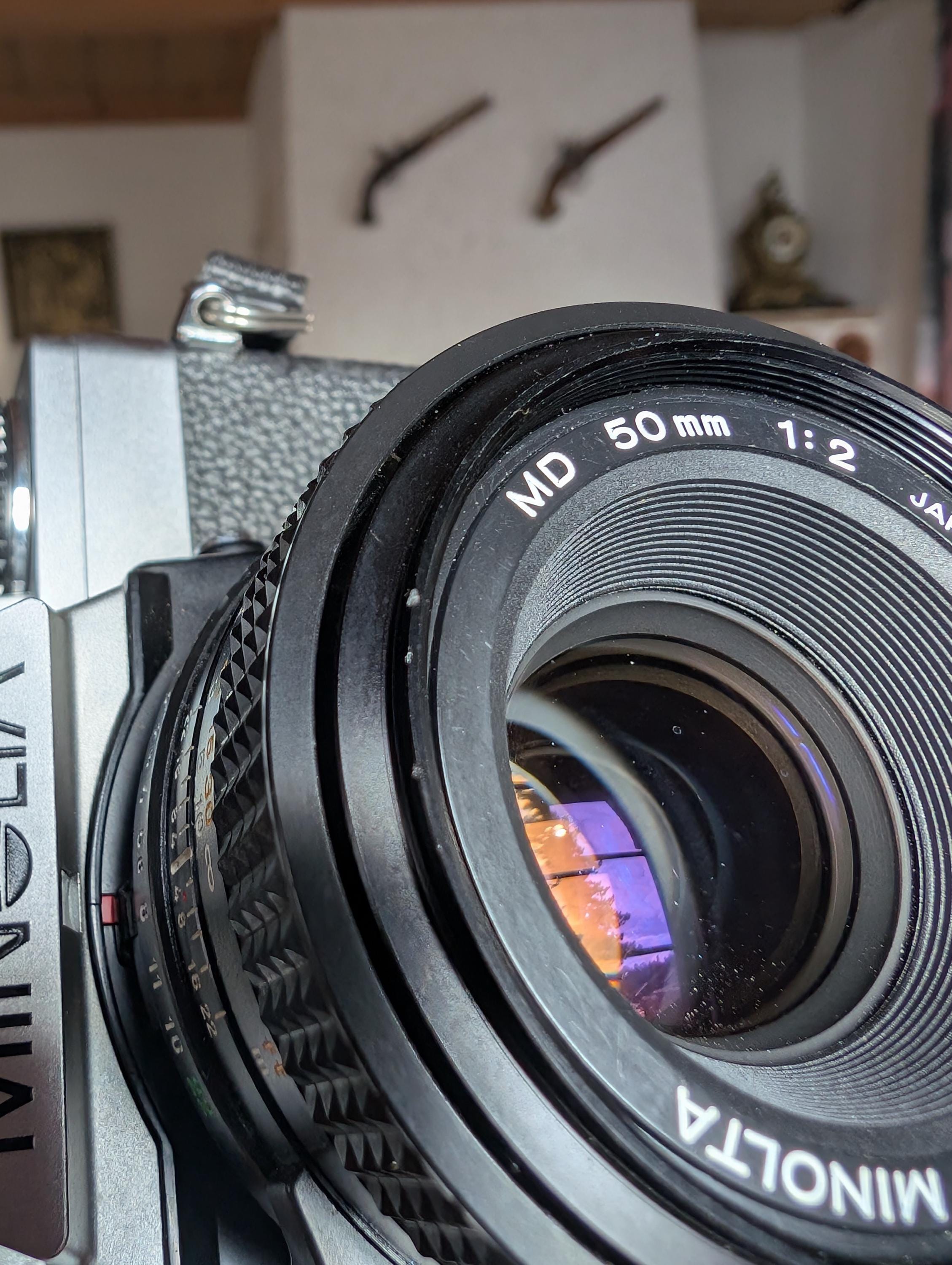 Minolta XG-M Vintage Film Camera With MD 50mm F/2 Manual Focus