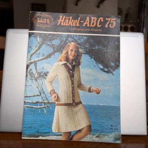 Haekel ABC 75 Lang Swiss vintage magazine for crochet clothing for women and children and home decorations