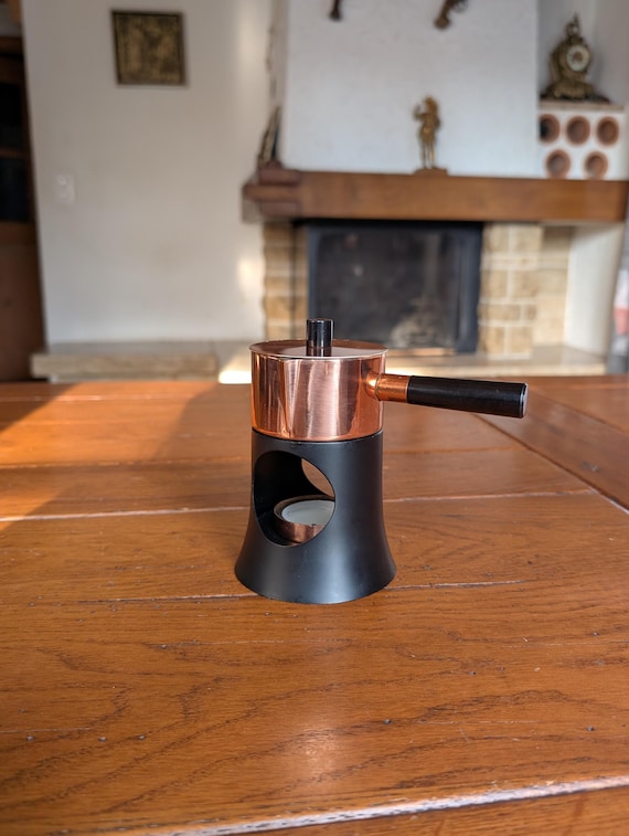 Copper Vintage SIGG Switzerland Pot Sigg Hammered Fondue 18⁄8 Lid