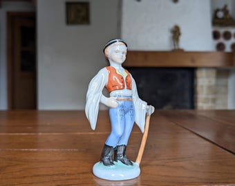 Herend, Hungary - Large Handpainted Porcelain Statuette 
