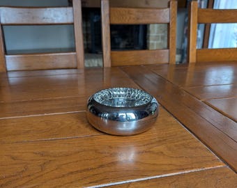 Vintage Alessi Spiral Ashtray: Achille Castiglioni, Stainless Steel Design