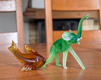 ムラーノスタイルの両面置物 - カラフルなベネチアンアートガラス