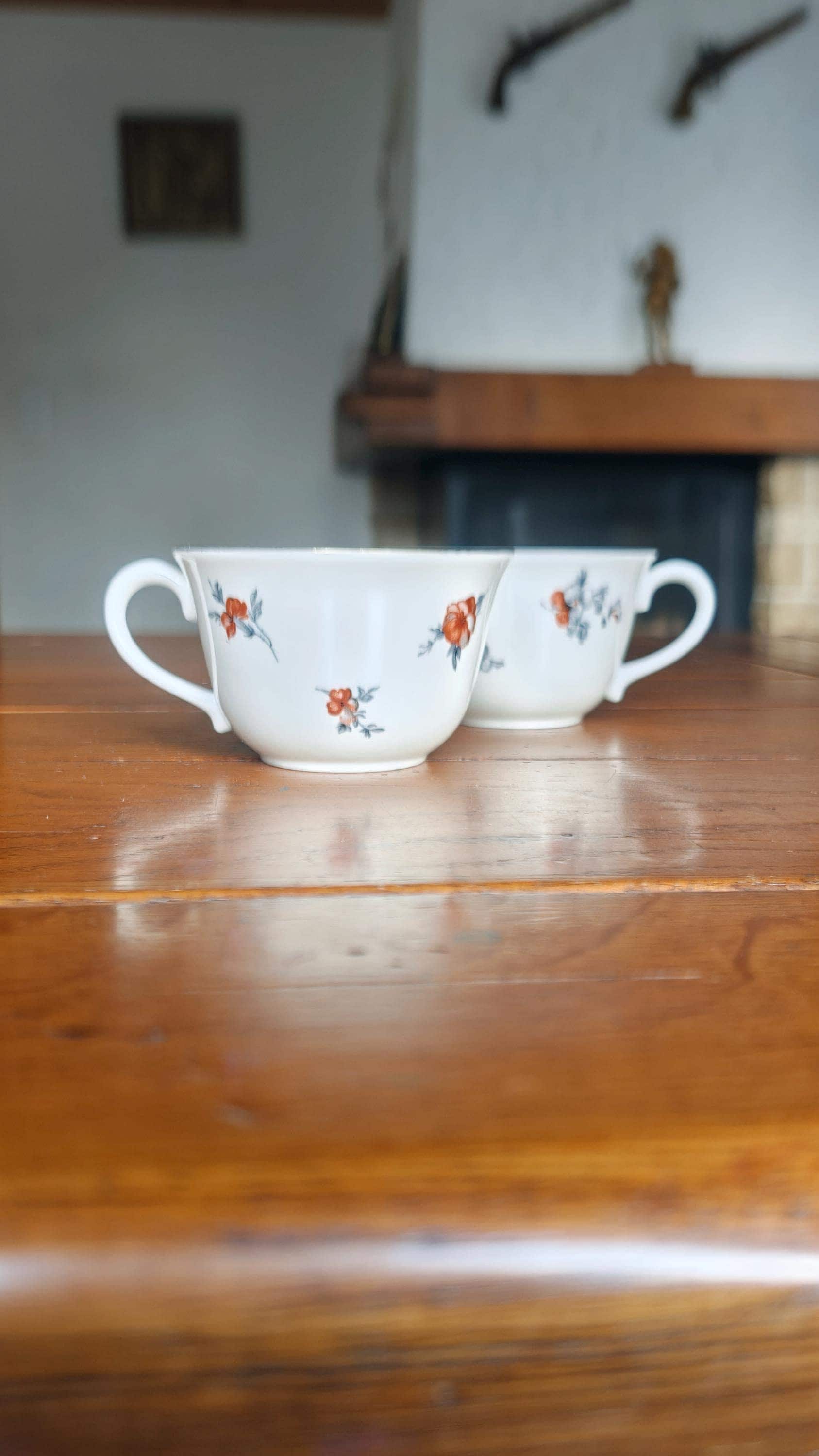 Suisse Langenthal 1950s Swiss Porcelain Tea Cups Pair - Etsy