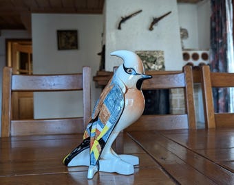 Goebel Art Deco Bird Sculpture, Signed Selim, West Germany