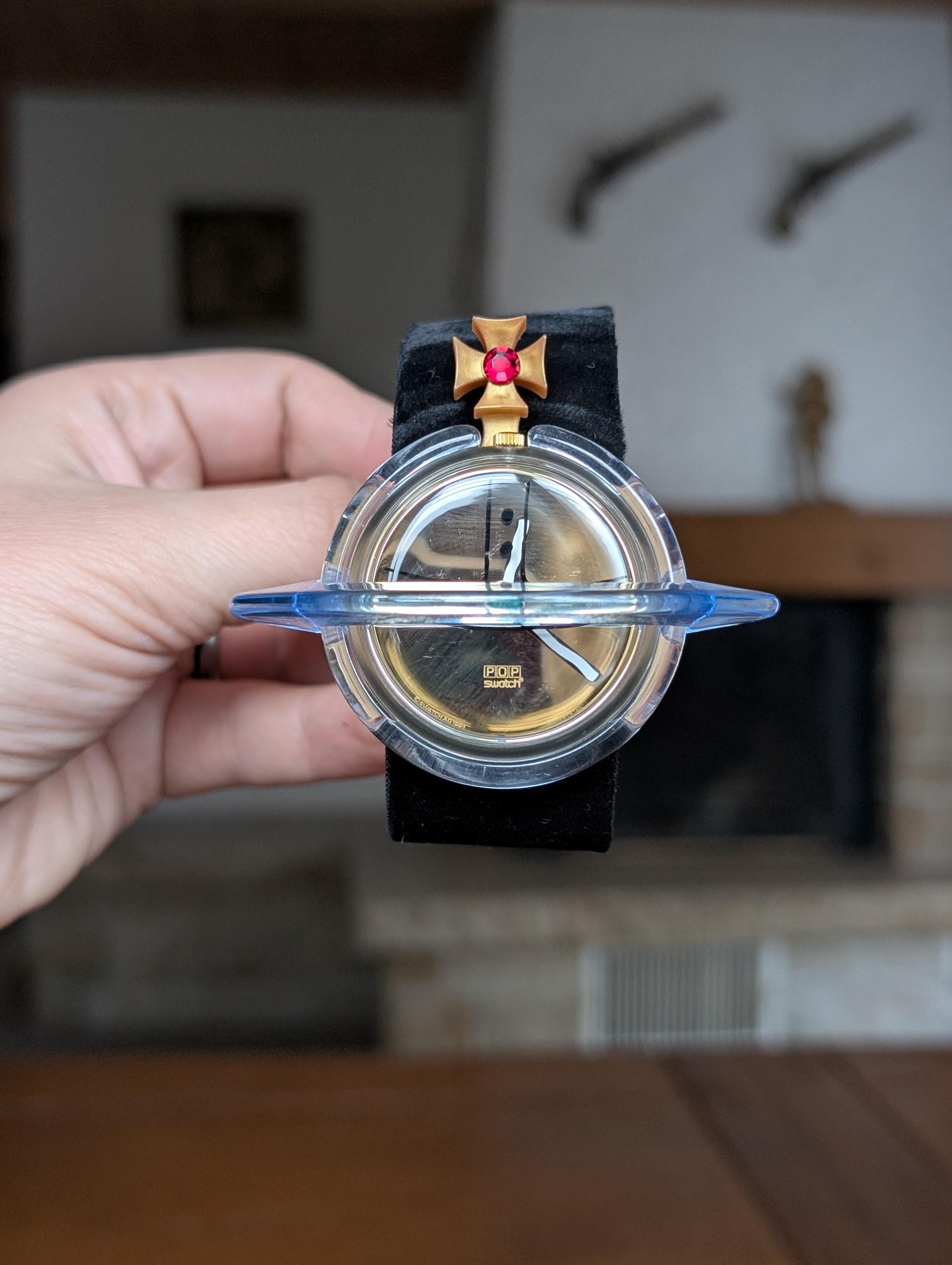 Pop Swatch Vivienne Westwood Swiss Made 1993 Vintage Planet Design