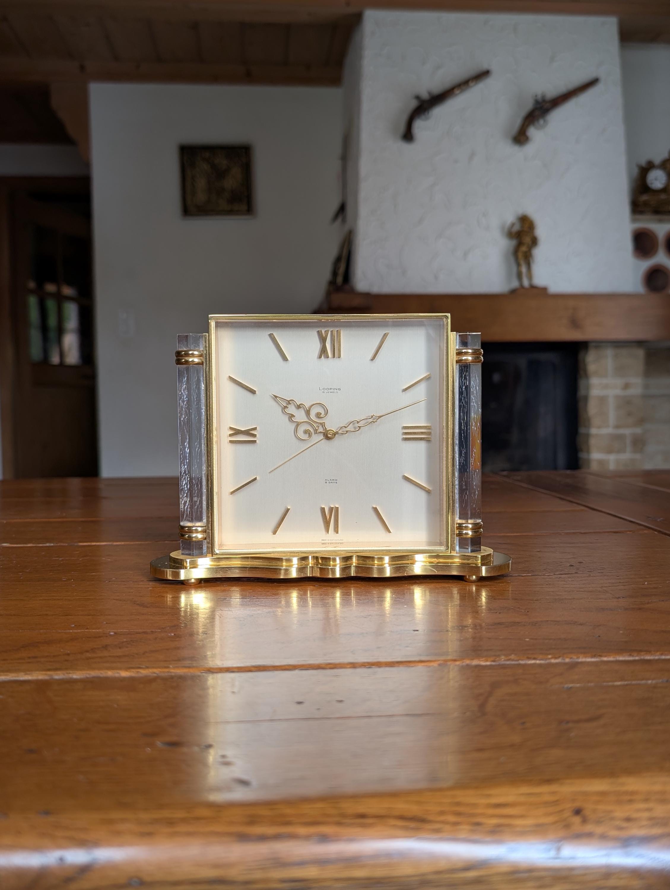 ◾️2品まとめて◾️LOOPING置時計とRhythm折りたたみアラームクロック時計