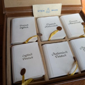 Vintage polyglott ordbok, Steinmann miniatyrutgåvor