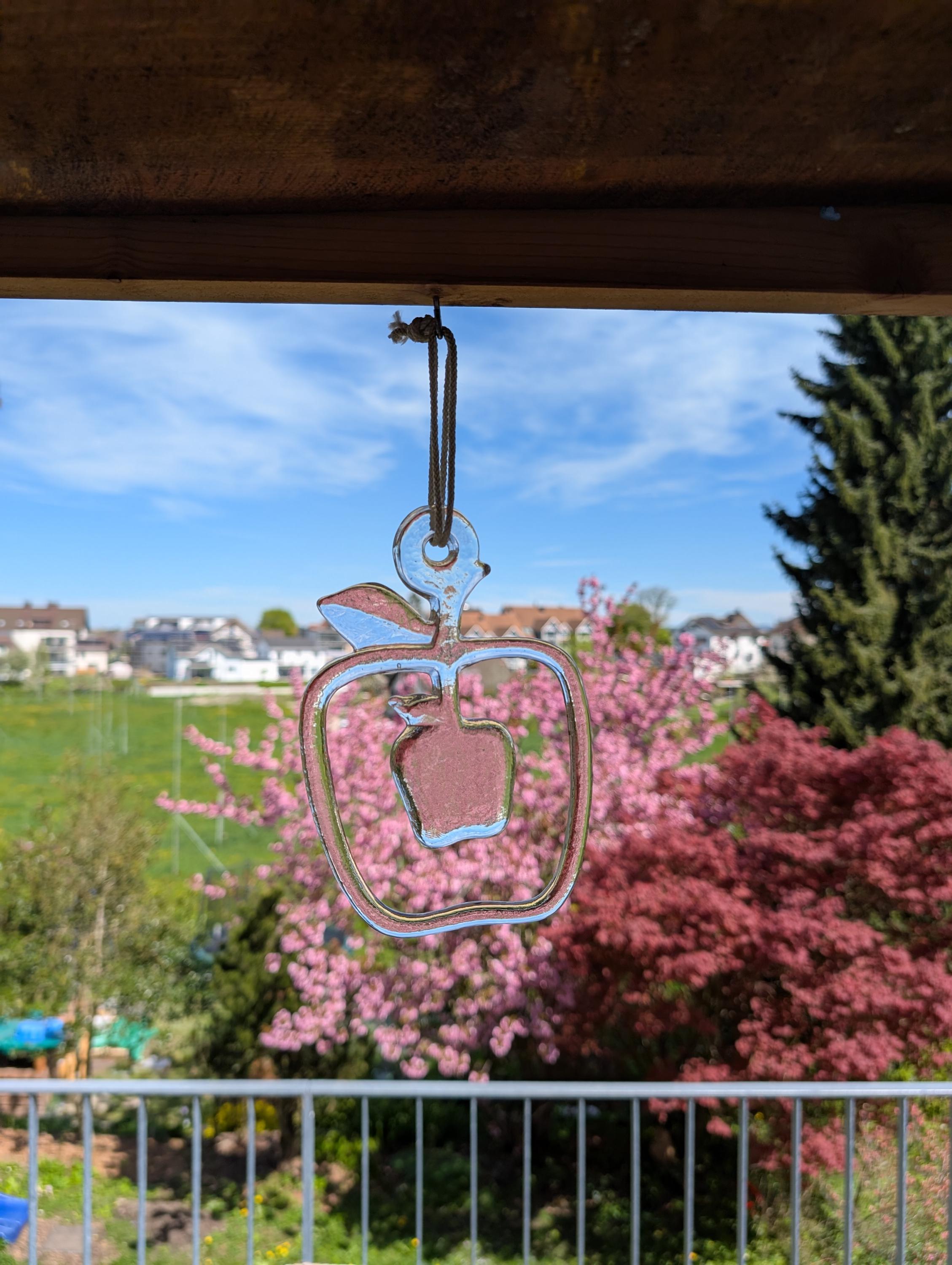 Kosta Boda Vintage Glass Sun Catcher Apple From Sweden for Window