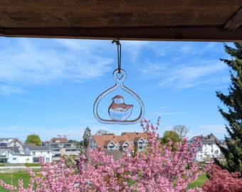Kosta Boda Glass Bird - Decoración de ventana escandinava Bertil Vallien